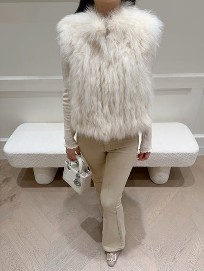 [Luxe] Bestseller Fox Fur Sleeveless Vest (PC-009)