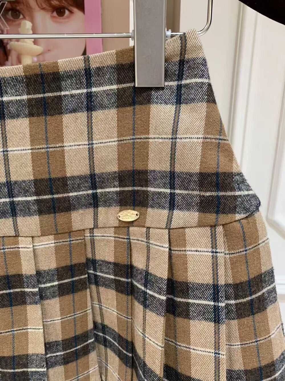 [Girly] Pleated short A-line skirt