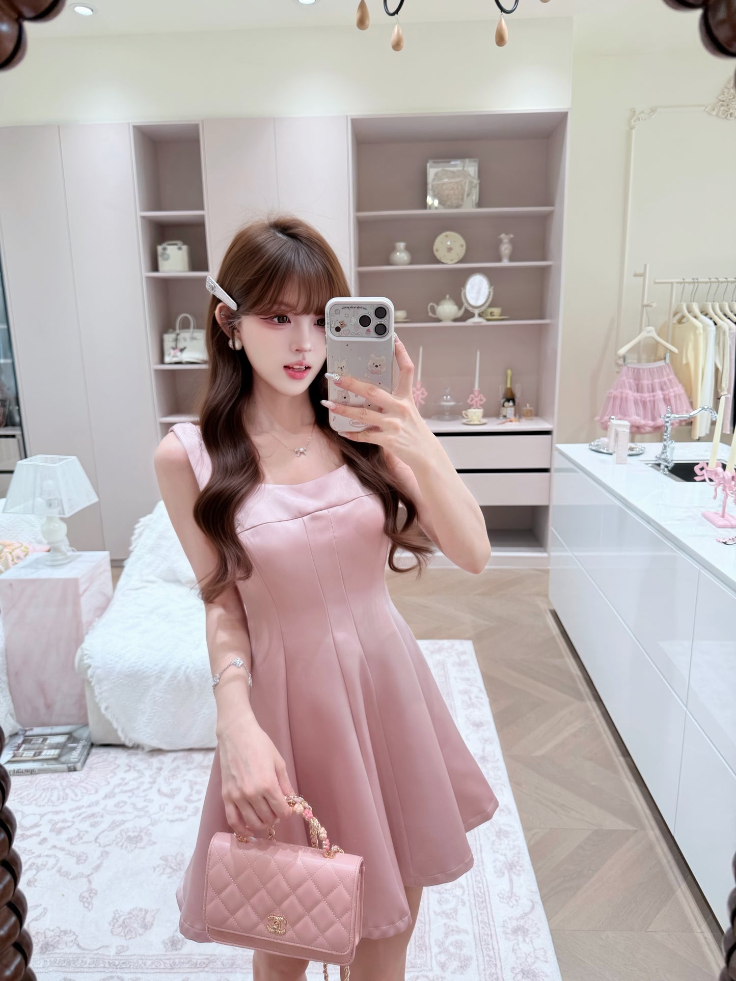 [Girly] Square Neck A-Line Dress (QF056)