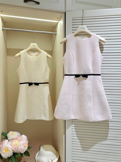 [Elegant] Pearl Tweed Crop Jacket & Skirt Set (Q1522)