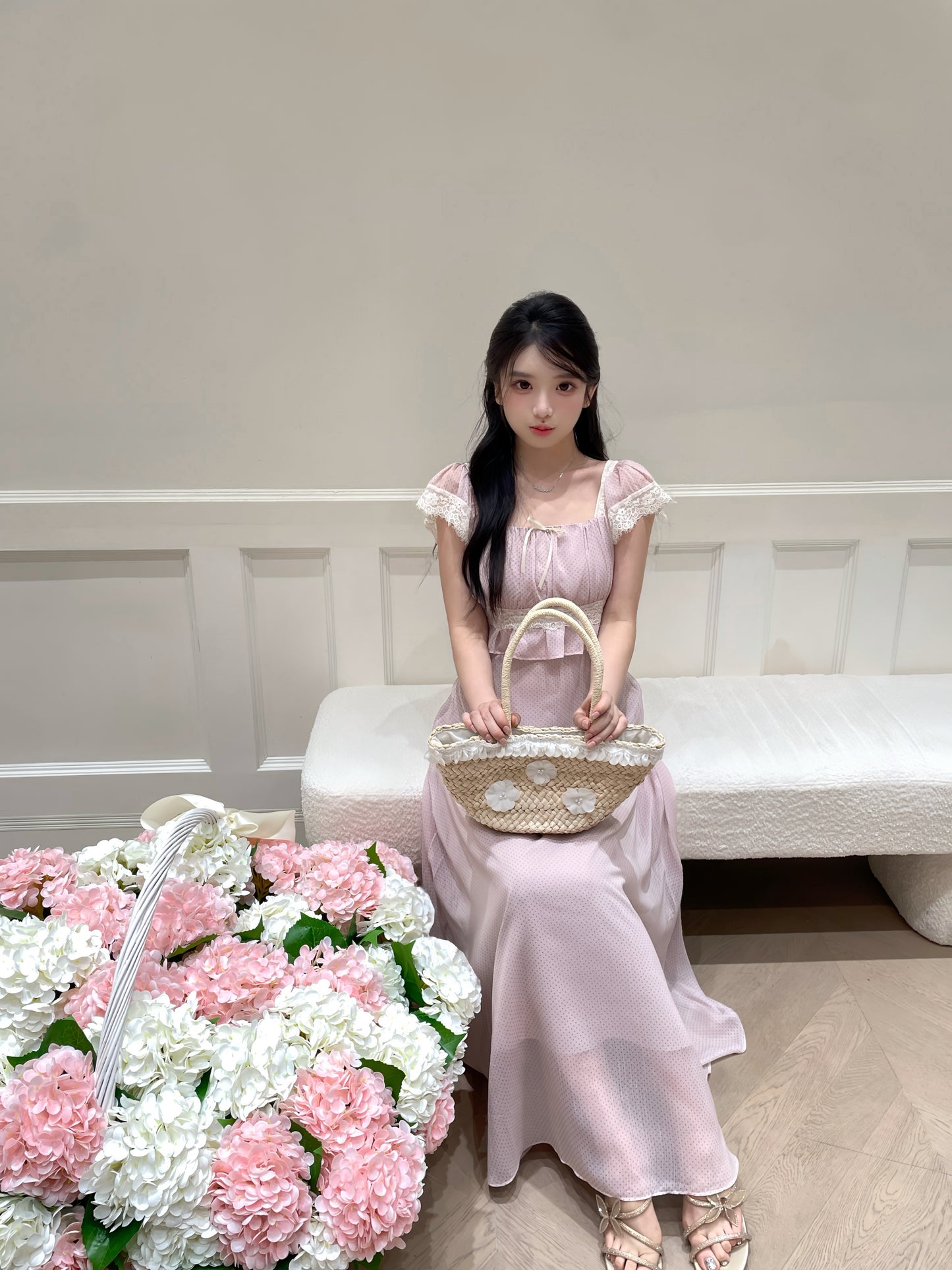 [Elegant] Sweet Japanese-style Maxi Dress (Q1121)