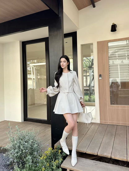 [Best-Selling] Elegant Office Lady 2-Piece Set (V26026)