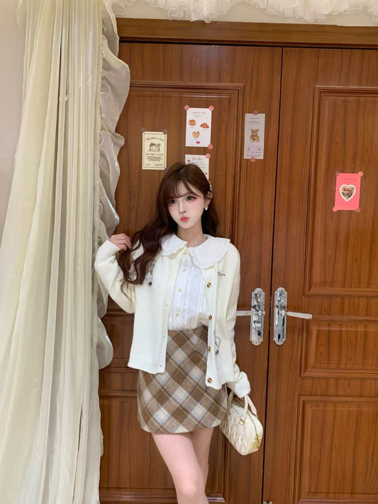 [Classic] Winter A-Line Plaid Skirt