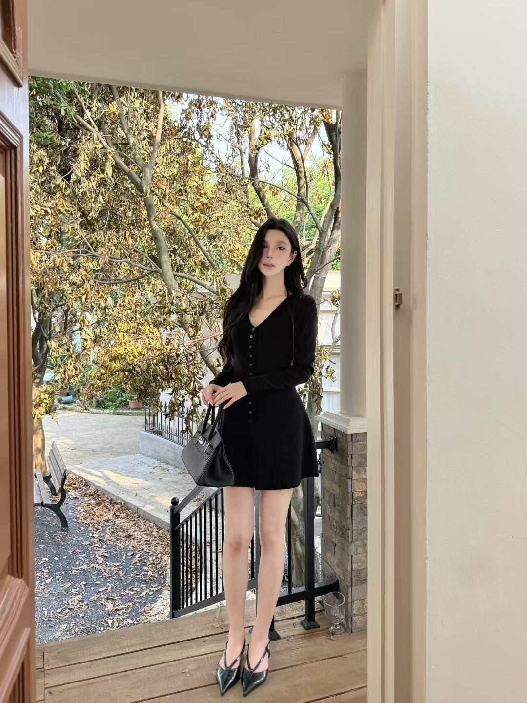 [Elegant] Onni V-neck Slimfit Dress