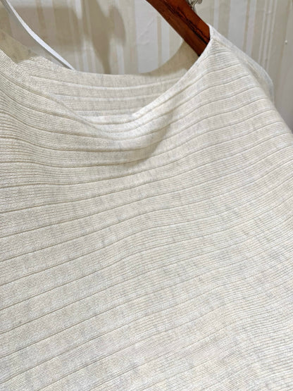 [Dating] Off-Shoulder Batwing Knit Top with Belt (QH-022)