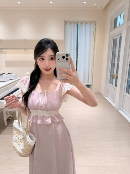 [Elegant] Sweet Japanese-style Maxi Dress (Q1121)