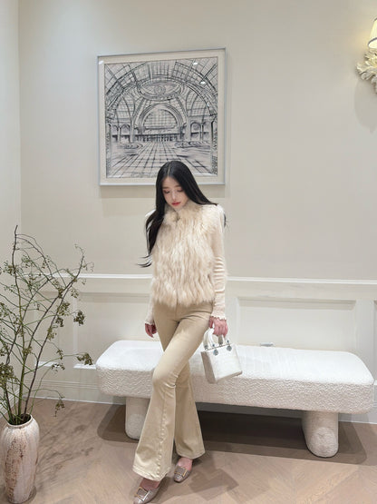 [Luxe] Bestseller Fox Fur Sleeveless Vest (PC-009)