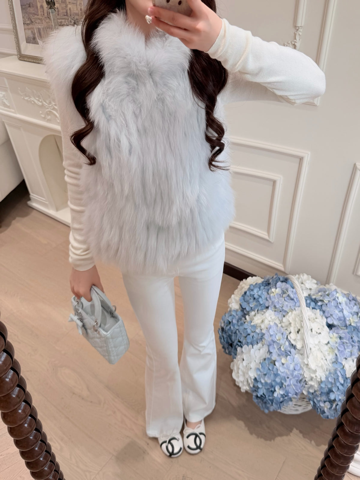[Luxe] Bestseller Fox Fur Sleeveless Vest (PC-009)