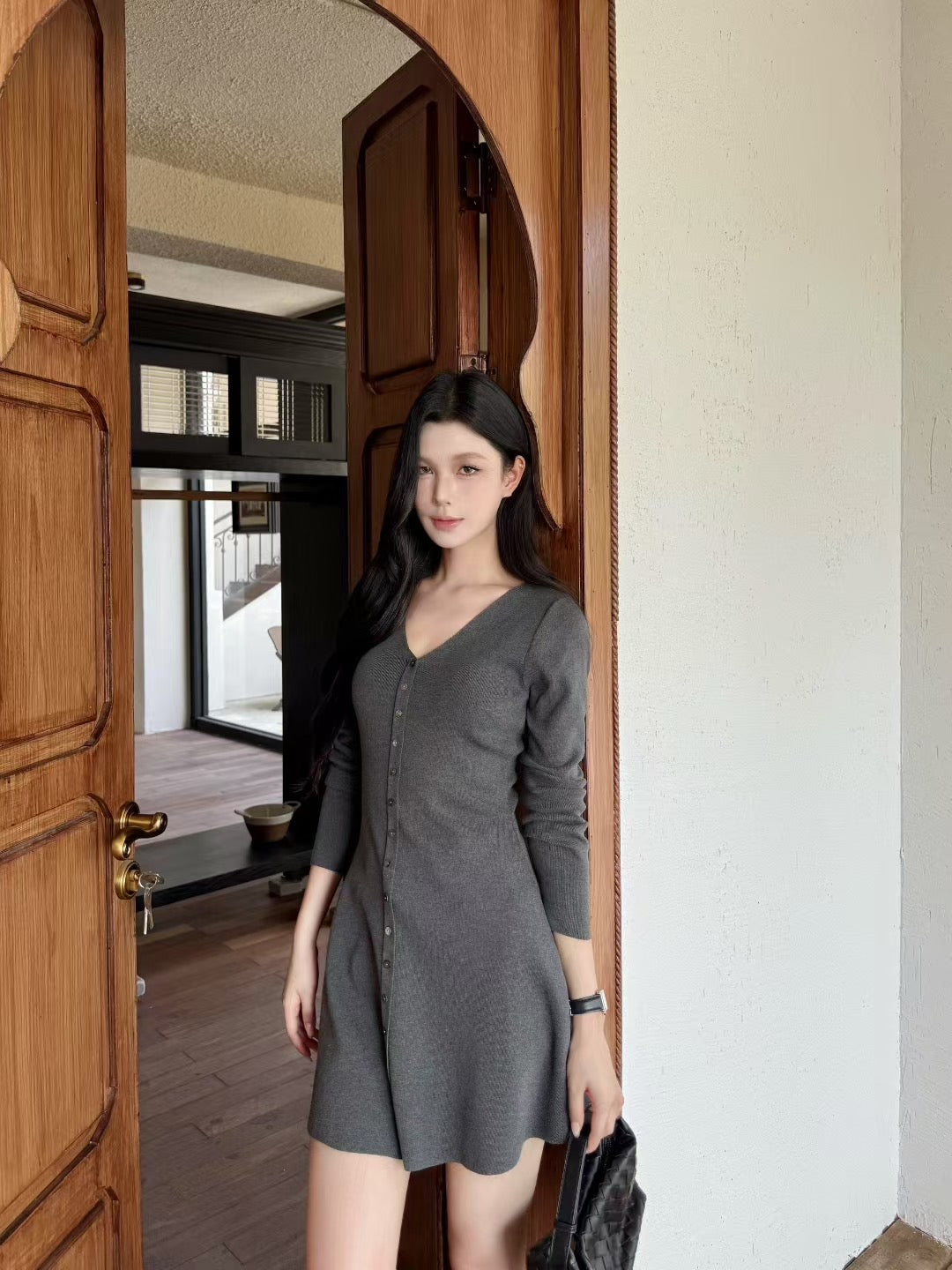 [Elegant] Onni V-neck Slimfit Dress