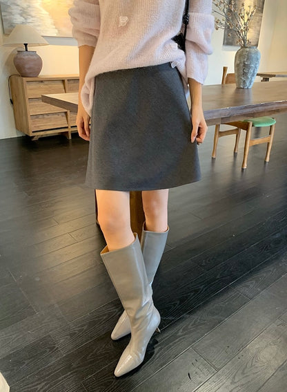 [Versatile] 20% Wool OL Skirt