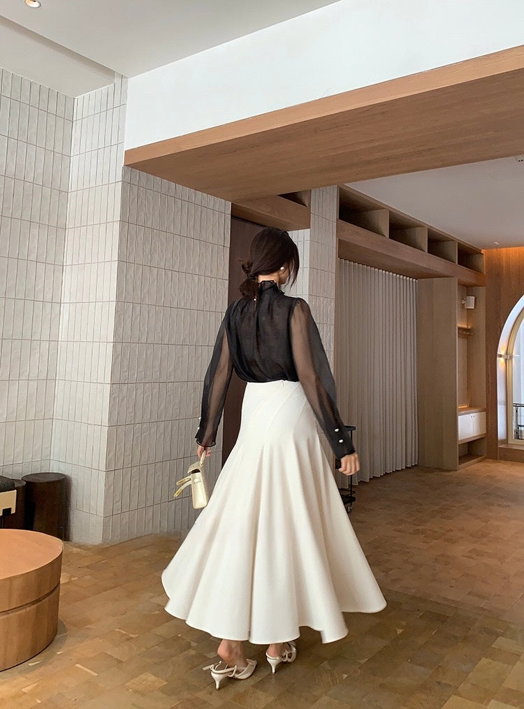[Versatile] Elegant Midi Skirt