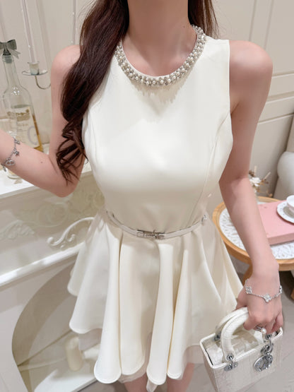 [Celebrity] Princess Slimfit Dress with Belt (QF039)