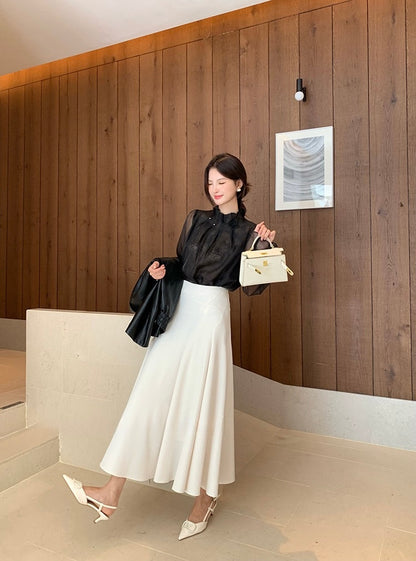 [Versatile] Elegant Midi Skirt