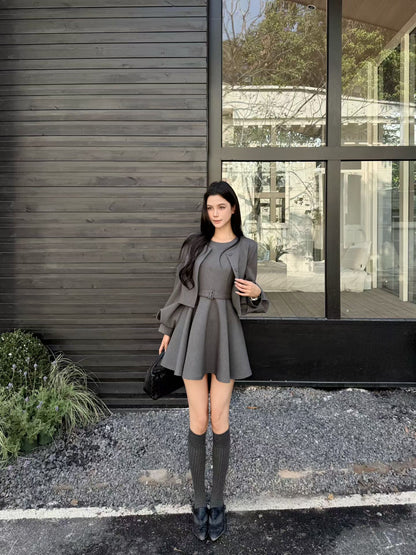 [Best-Selling] Elegant Office Lady 2-Piece Set (V26026)