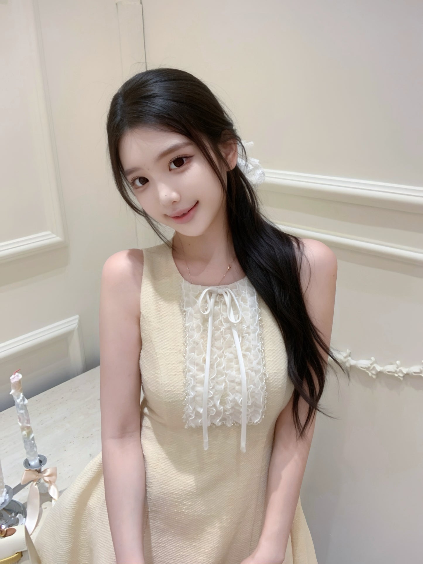 [Workwear] Girly Lace Slimfit Dress (Q1152)