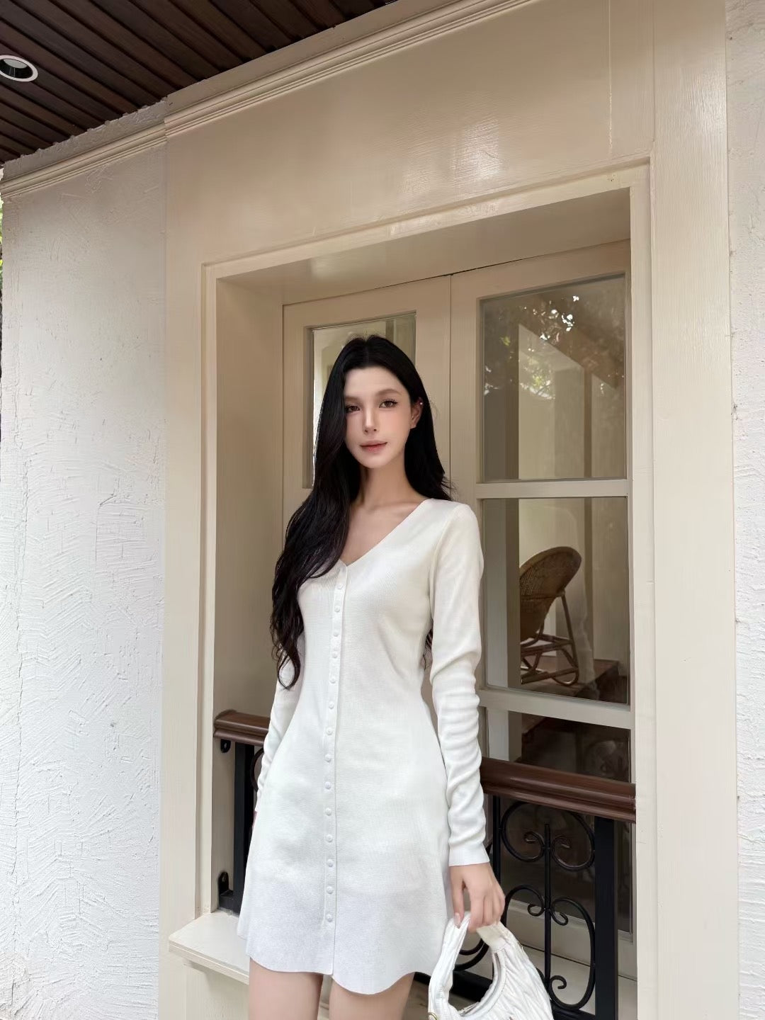 [Elegant] Onni V-neck Slimfit Dress