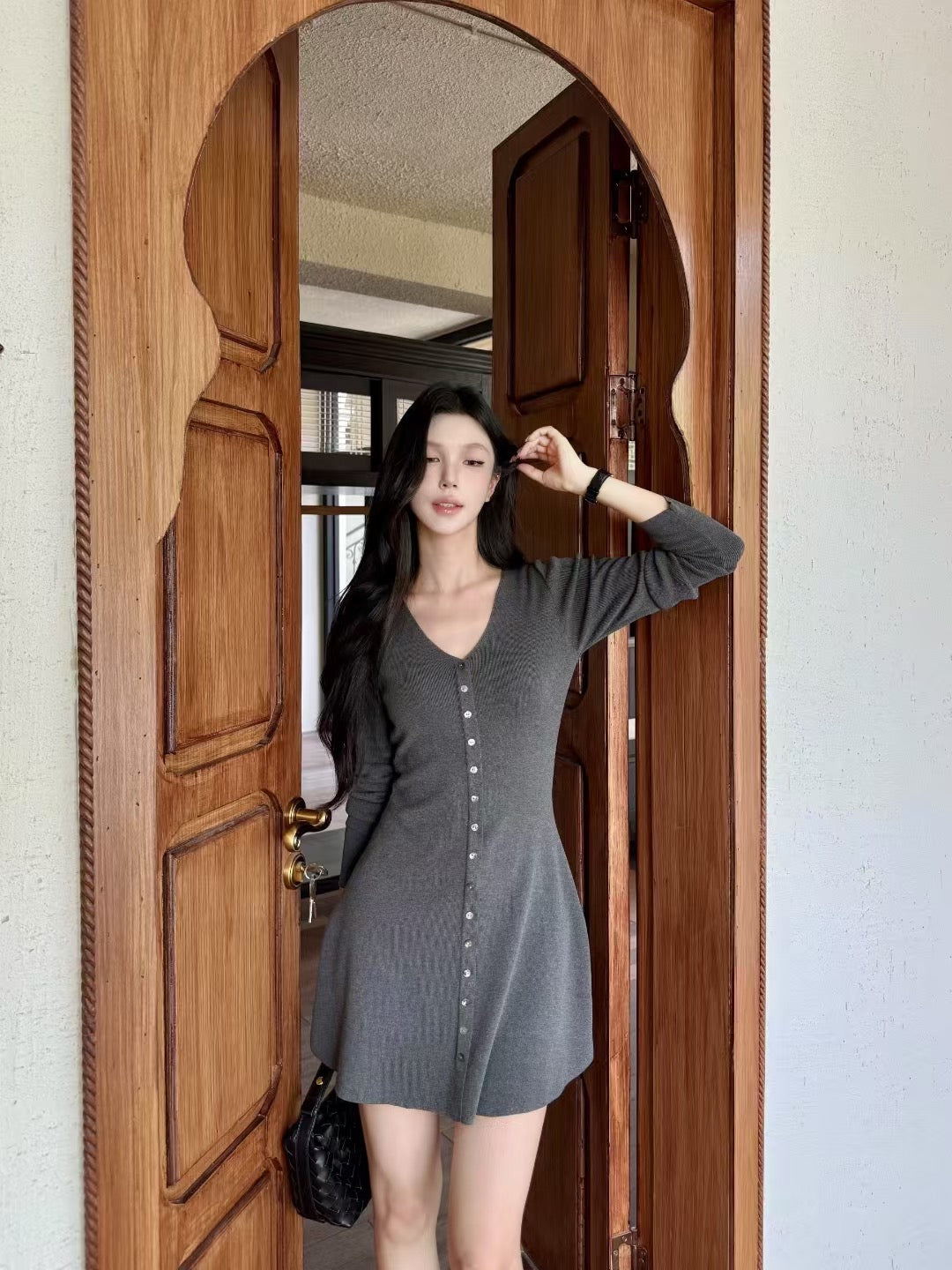 [Elegant] Onni V-neck Slimfit Dress