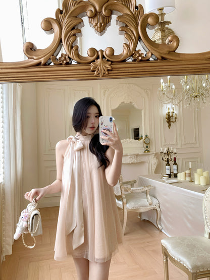 [Stylish] Flowy Lace Mini Dress (Q1119)