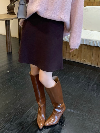 [Versatile] 20% Wool OL Skirt