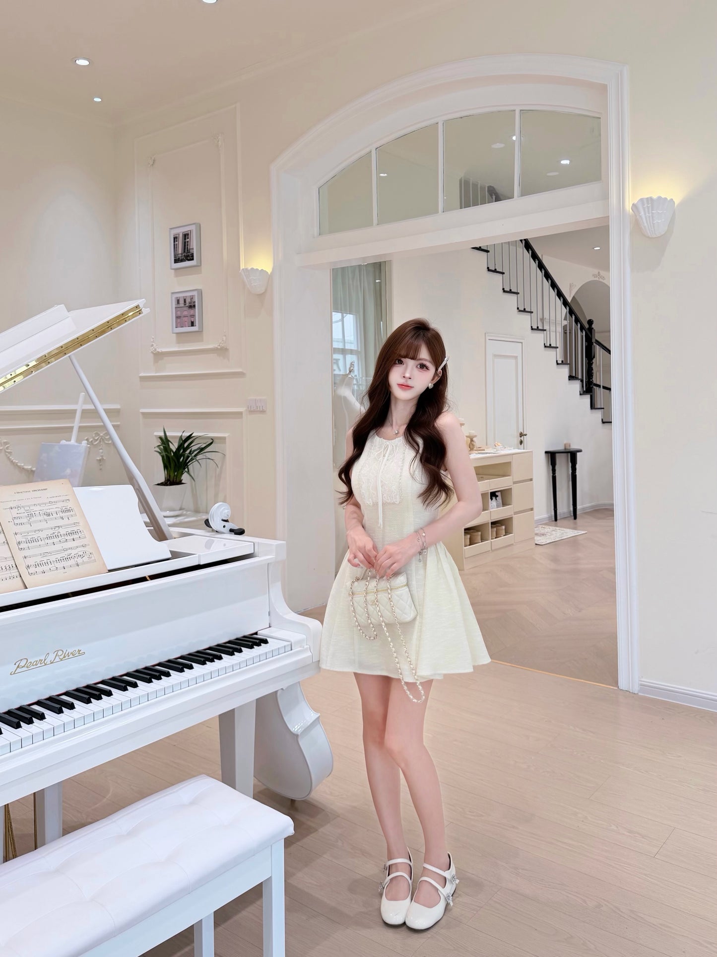 [Workwear] Girly Lace Slimfit Dress (Q1152)