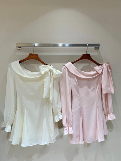 [Princess] 100% Lyocell off-shoulder Dress