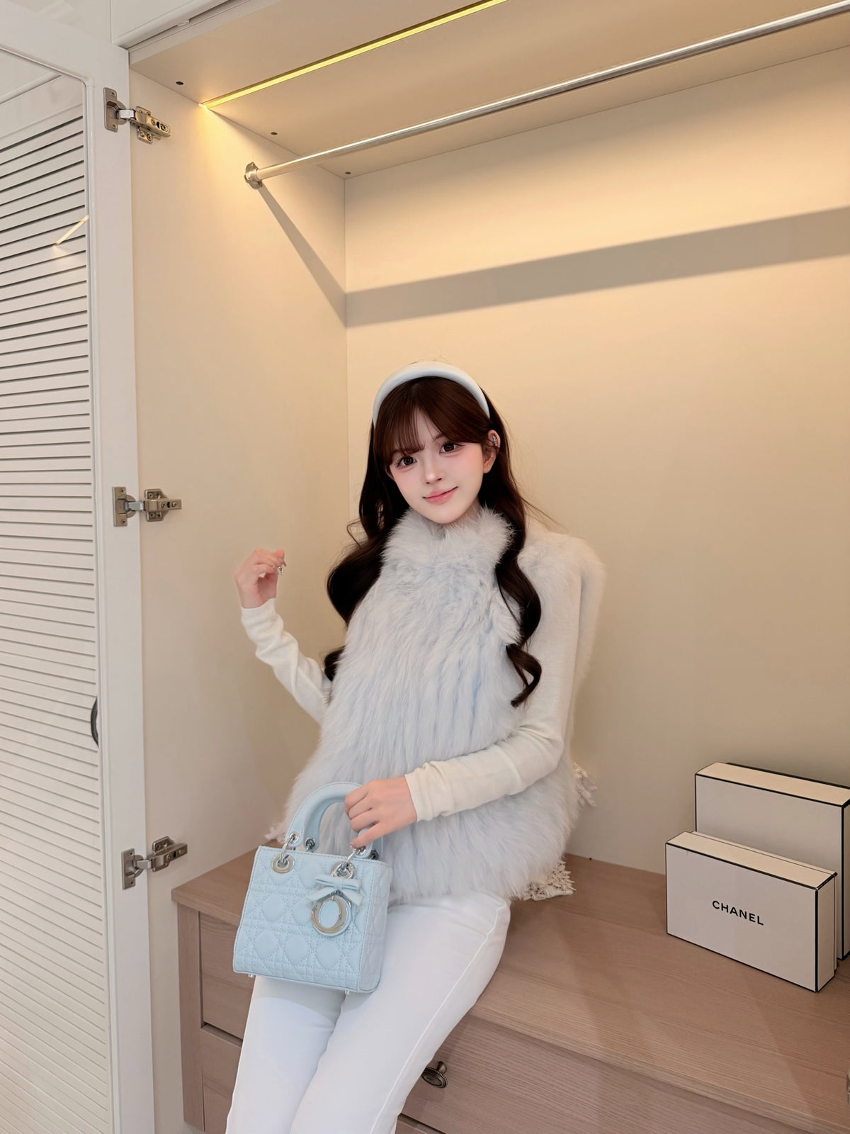 [Luxe] Bestseller Fox Fur Sleeveless Vest (PC-009)