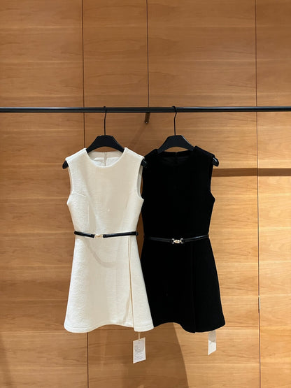 [Luxury] 90% Wool OL One-piece Dress (with belt)