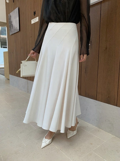 [Versatile] Elegant Midi Skirt