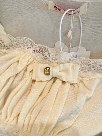 [Coquette] Soft Lace Trim Knit Cami and Cardigan Set (MYQ-01)⁠
