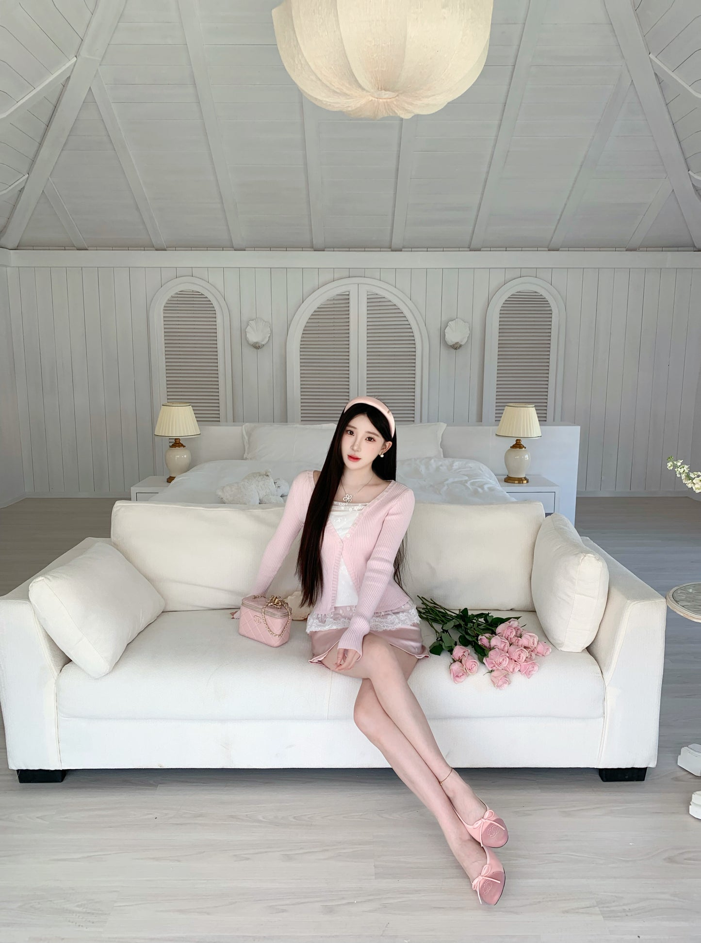 [100% Acetate] A-Line Skirt