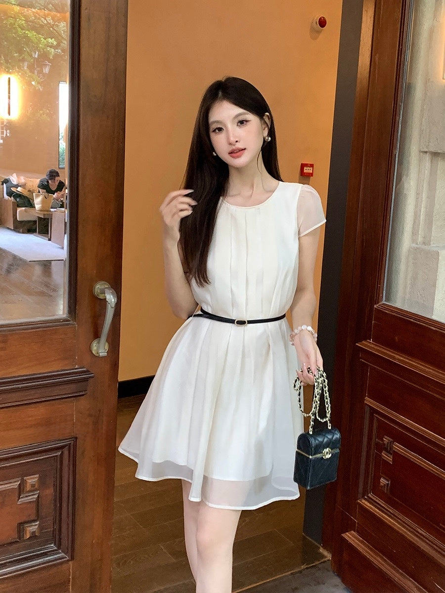 [Elegant] Workwear Dress (with Belt)