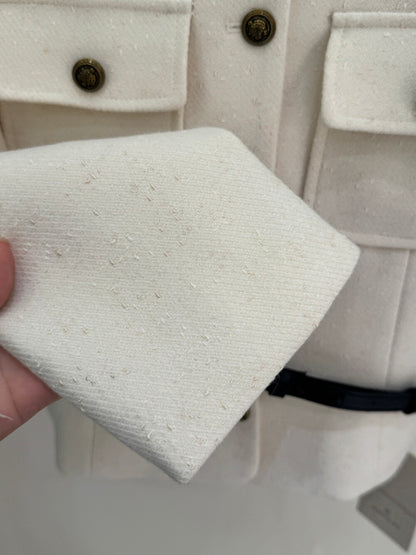 [Workwear] OL Tweed Blazer+Pleated Skirt Set (with Belt)