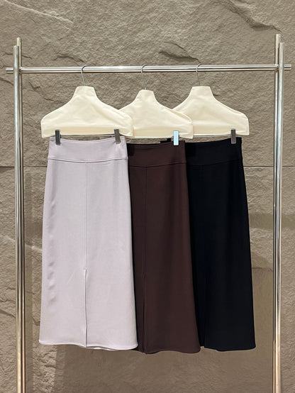 [White Label] Elegant Slim Long Skirt