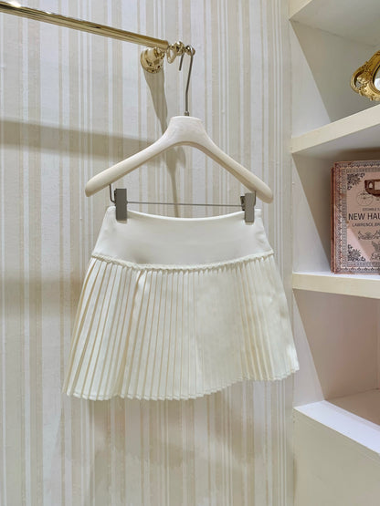 [Cute] Pleated Mini Skirt (Q1028)