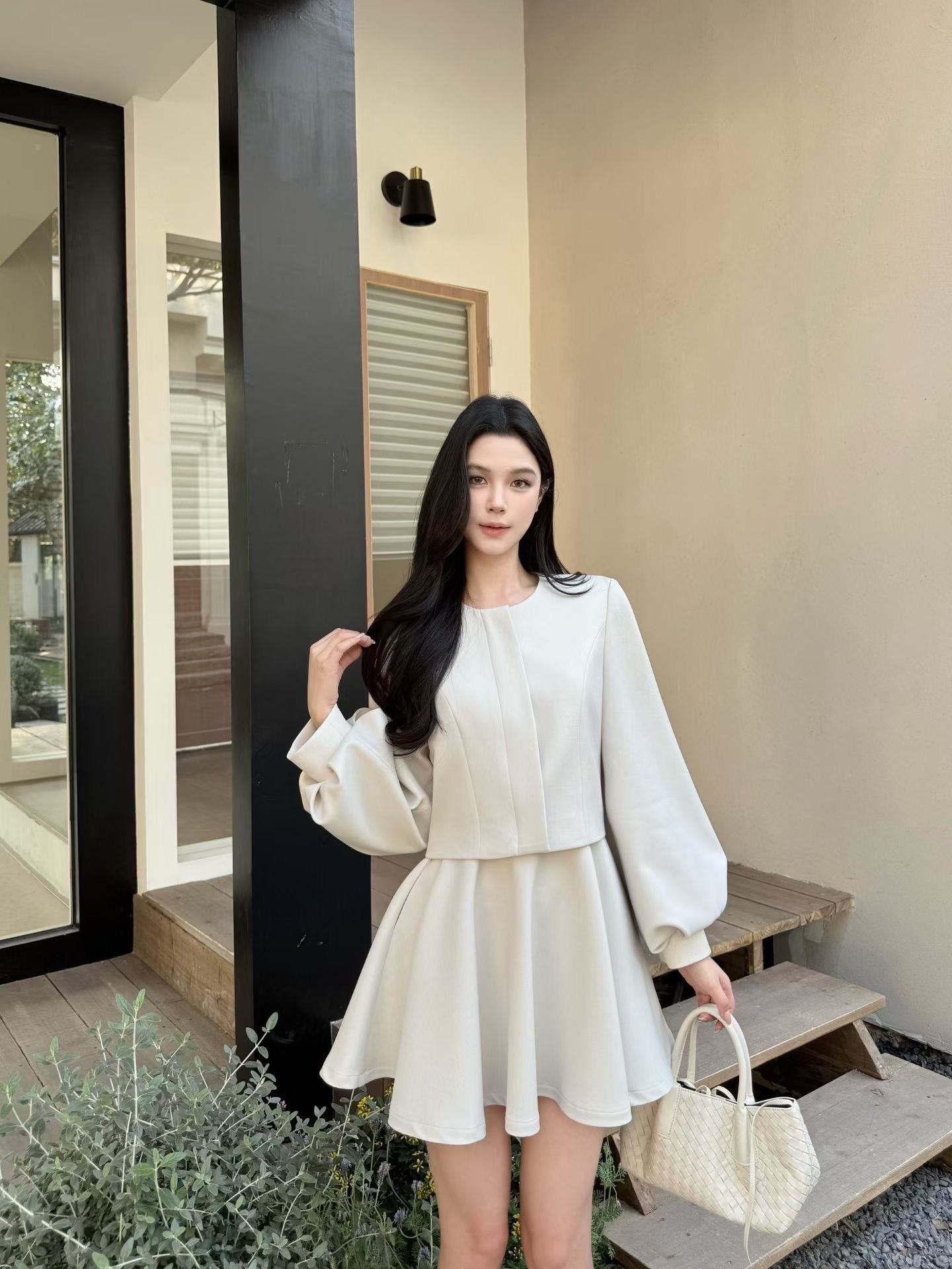 [Best-Selling] Elegant Office Lady 2-Piece Set (V26026)