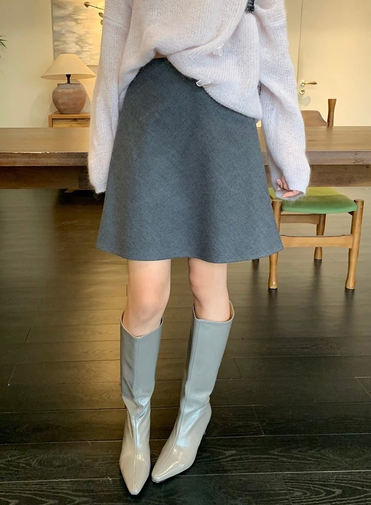 [Versatile] 20% Wool OL Skirt
