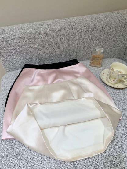 [100% Acetate] A-Line Skirt