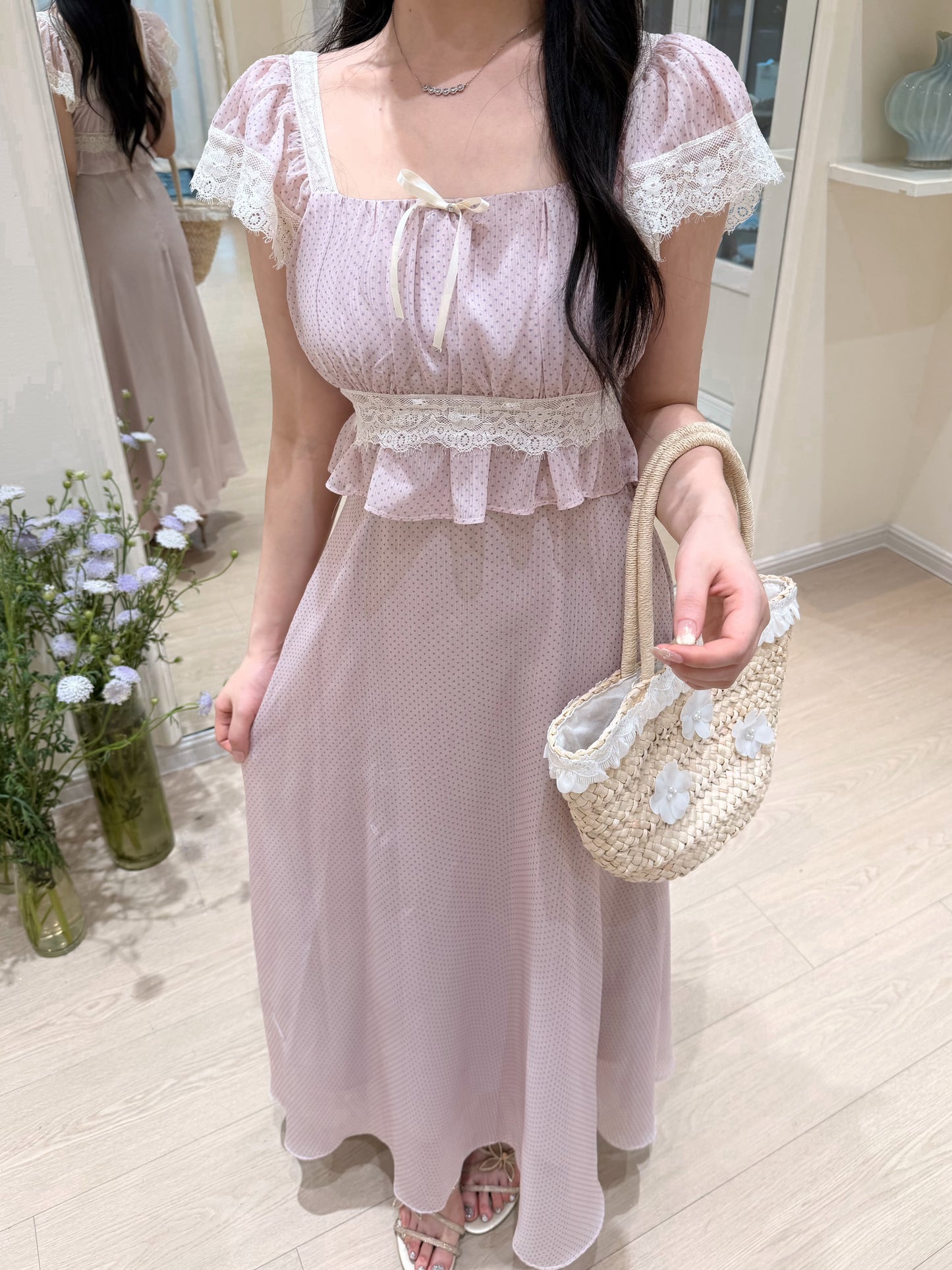 [Elegant] Sweet Japanese-style Maxi Dress (Q1121)