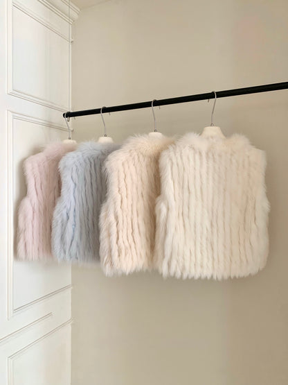 [Luxe] Bestseller Fox Fur Sleeveless Vest (PC-009)
