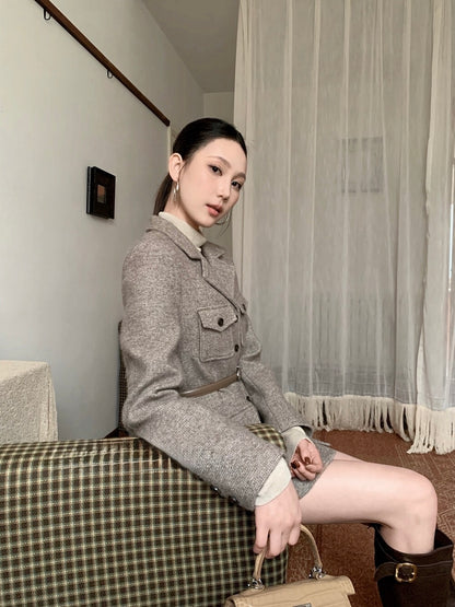 [Workwear] Elegant 20% Wool Jacket