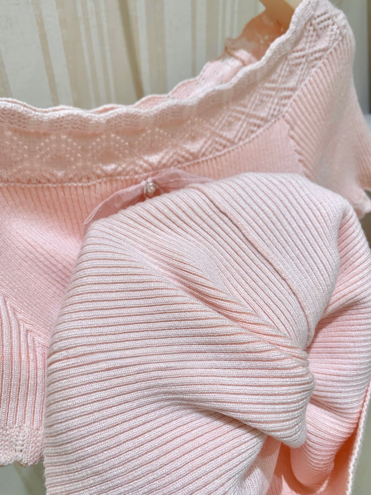 [Versatile] Ribbon Knitted Top (MY902)