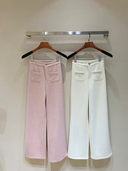 [Super Warm] Cashmere and Mulberry Silk Pants
