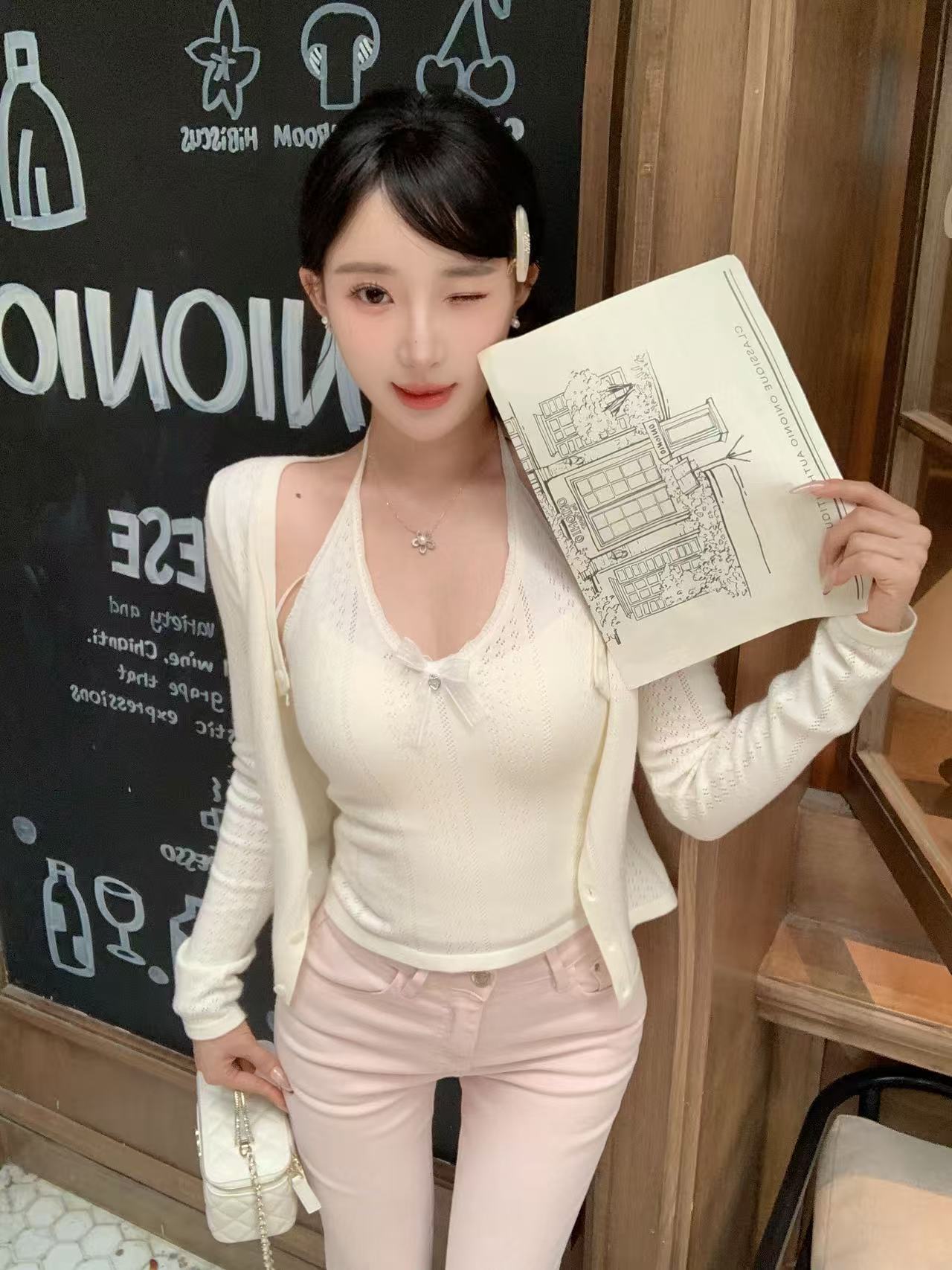 [Bestseller] Korean Girlgod Top Set (MY680)