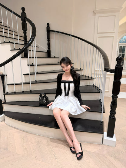 [Girly] Ribbon Spaghetti-strap dress (Q1088)