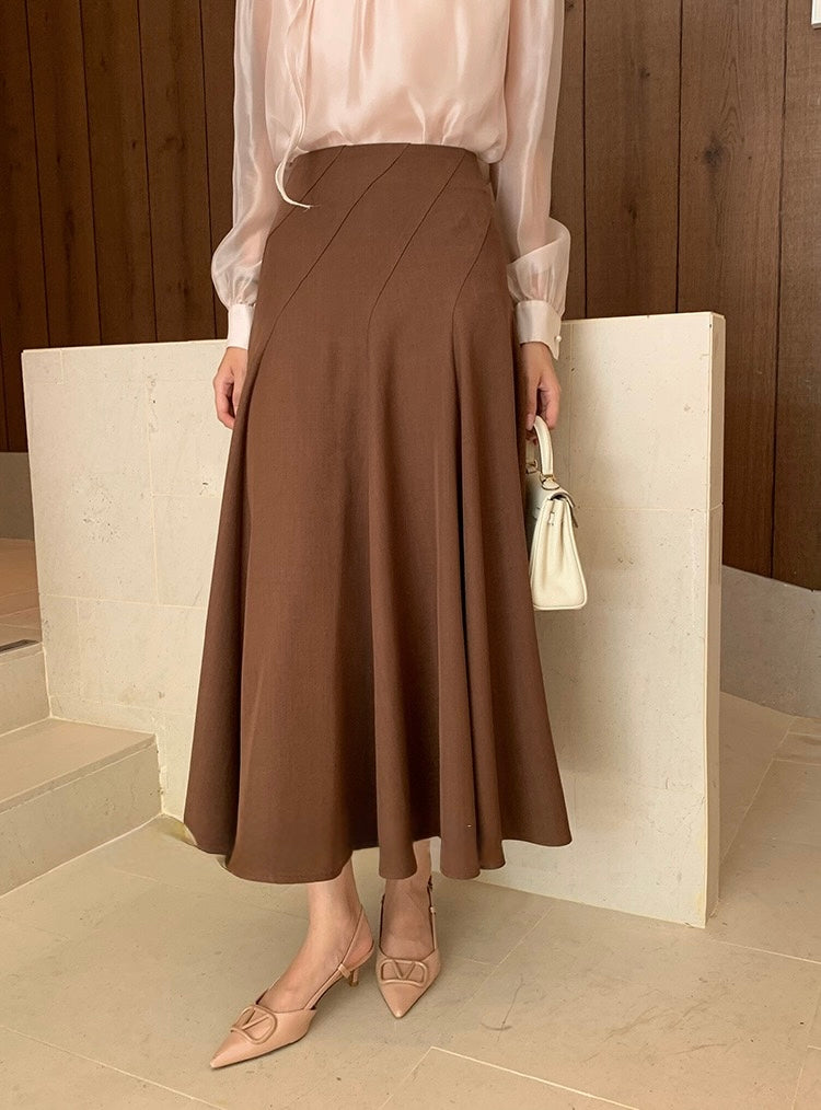 [Versatile] Elegant Midi Skirt