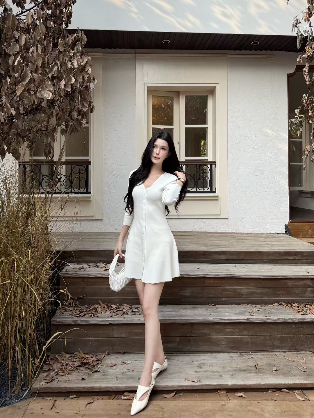 [Elegant] Onni V-neck Slimfit Dress