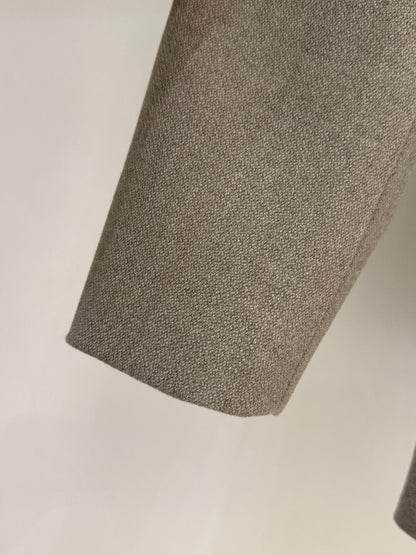 [Elegant] 10% Wool Workwear Coat with Belt