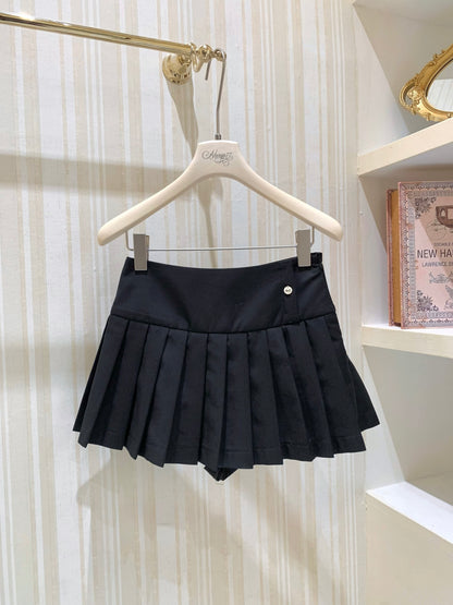 [Chic] Low Rise Pleated Schoolgirl Skirt (QF085)