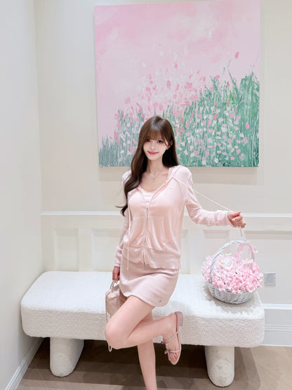 [Coquette] No-See-Through Bodycon Skirt with Built-in Shorts (Q091)