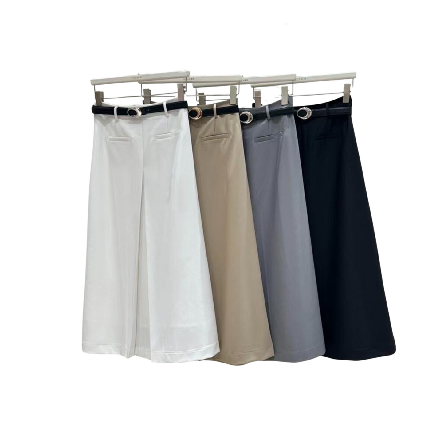 [Workwear] Designer High Waist Midi Pleated Skirt